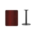 thumbnail image 3 of Bowery Hill 24" x 30" Restarant Dining Table in Black and Mahogany, 3 of 4