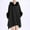 Black, variant on Fashion Women's Casual Blouse Hooded Cloak Cardigan Stylish Comfortable Regular Fit Trendy for Casual Parties Events Daily Wear Beige Free Size