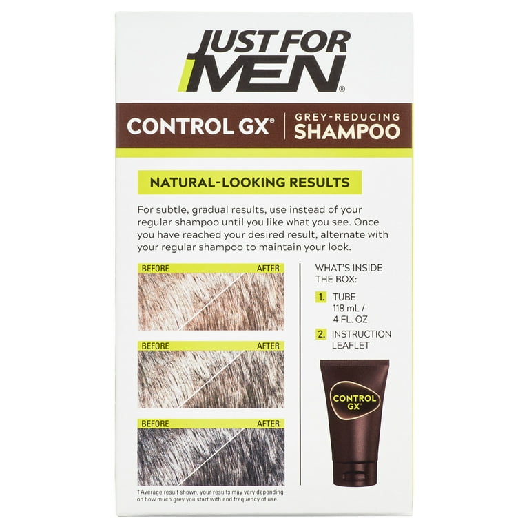 Just For Men Control GX Grey-Reducing Shampoo, 4 OZ