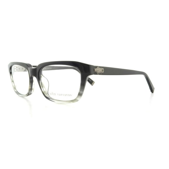 John Varvatos Rectangular Eyeglasses V357 Black Gradient 52mm 357