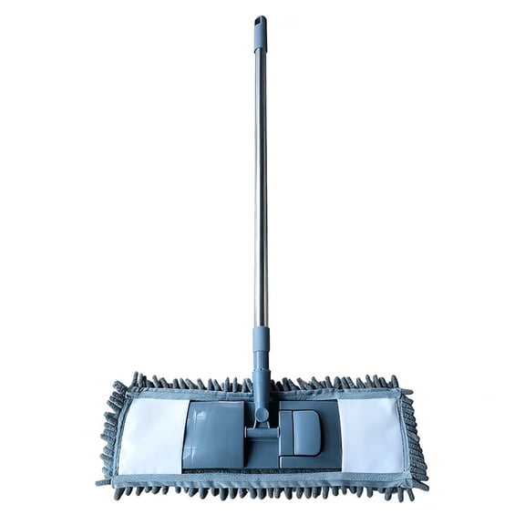 FU NENG Chenille Mop for Home Use - One-Swipe Clean Stainless Steel 360 ° Rotating Telescopic Flat Mop