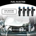 thumbnail image 2 of Unique Bargains Fuel Injector No.353102G300 Fuel Injection Nozzle for Kia Optima 2009-2010 2.4L Black 4 Pcs, 2 of 6