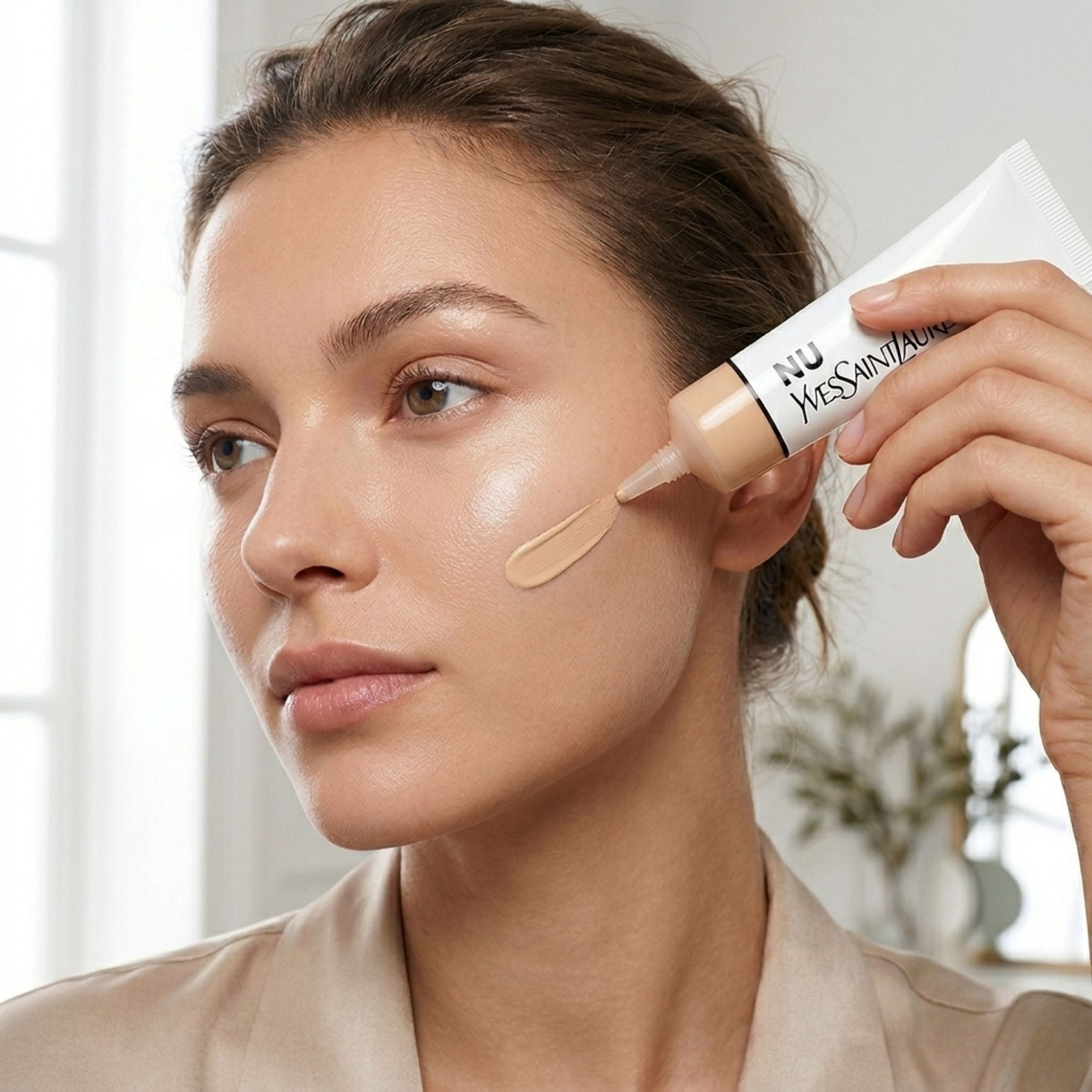 Yves Saint Laurent Nu Bare Look Skin Tint Foundation, NU 7, Lightweight Radiant Finish, 1 fl oz