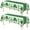 Green, variant on PETGLE 2 Pack Luau Party Decorations - Plastic Tablecloth for Hawaiian Theme Party Decorations | Tropical Summer Beach Pool Birthday Backdrop Favors Supplies