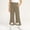Khaki A, variant on Rvasteizo Kids Pants Solid Bow Flare Side Pockets Elastic Waist Loose Comfy Full Length Casual Outer Pant for 1 to 15 Years