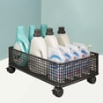 thumbnail image 4 of Organizador de despensa con carrito rodante, organizador de armario de baño para detergente para ropa, detergente para ropa, organizador para niños L, 4 of 6