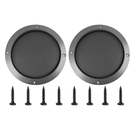 2Pcs 7  Gray Round Car Speaker Cover Steel Mesh Subwoofer Grill Protector 18.3x14.2x2cm price history on PriceWatchPro