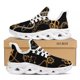 thumbnail image 1 of Zapatos negros de lujo con flores para mujer, zapatillas de plataforma con cordones, para fiesta, exteriores, planos, con cadena dorada,, 1 of 6