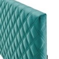 thumbnail image 4 of Headboard, Full Queen Size, Velvet, Teal Blue, Modern Contemporary Urban Design, Bedroom Master Guest Suite, 4 of 10