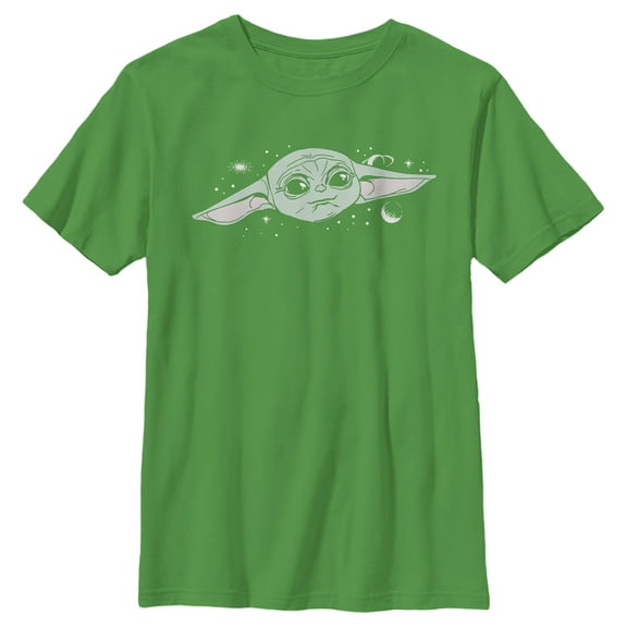 Boy's Star Wars: The Mandalorian Daydreaming Child  Graphic Tee Kelly Green Medium