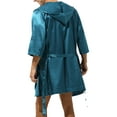thumbnail image 2 of CHICTRY Mens Satin Soft Nightgown Sleepwear Short Sleeve Loungewear, 2 of 7