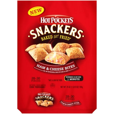 Hot Pockets Snackers Ham & Cheese Bites, 25 oz