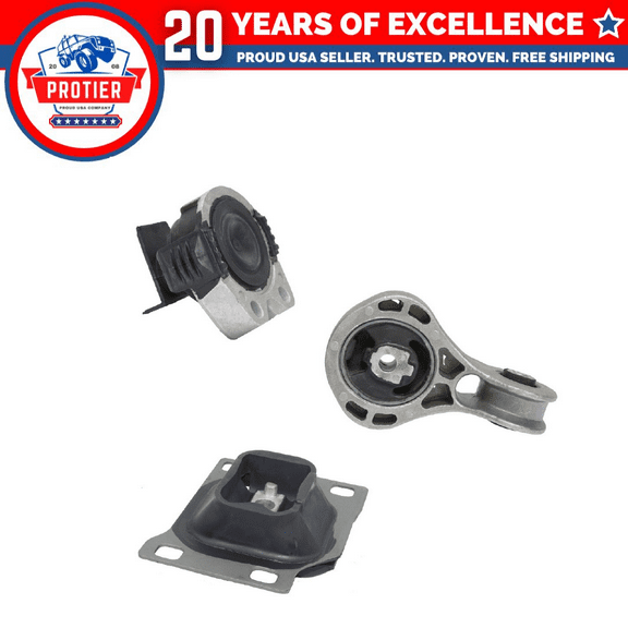 3PCS 2008-2011 Ford Focus 2.0L Engine Motor & Trans Mount Set Replaces A5312 A5322 A2986