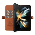 thumbnail image 5 of Dteck Wallet Case for Galaxy Z Fold 4 5G, Shockproof Magnetic Retro Credit Card Holder Flip Folio PU Leather Stand Protective Cover, Brown, 5 of 7