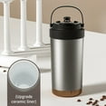 thumbnail image 4 of ufehgfjh 500ml Ceramic-Lined Double-Wall Coffee Cup with Straw - Portable Thermal Mug with Handle for Hot/Cold Drinks, 4 of 5