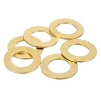 Uxcell Brass Flat Washer, 1 1/2" OD x 7/8" ID x 2mm Fenders Washers Assortment M22 Washer for Bolts,6 Pack