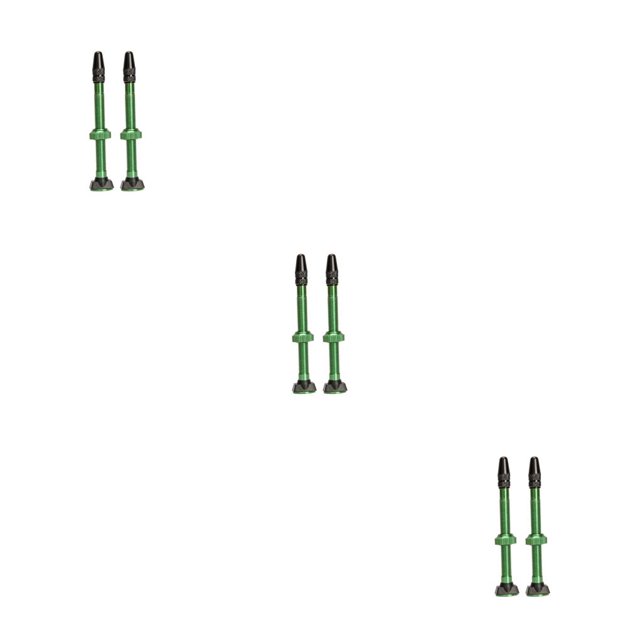 Advancent 2 uds Universal 60mm neumático sin cámara válvula recta válvulas de neumático verde Type1 NO1