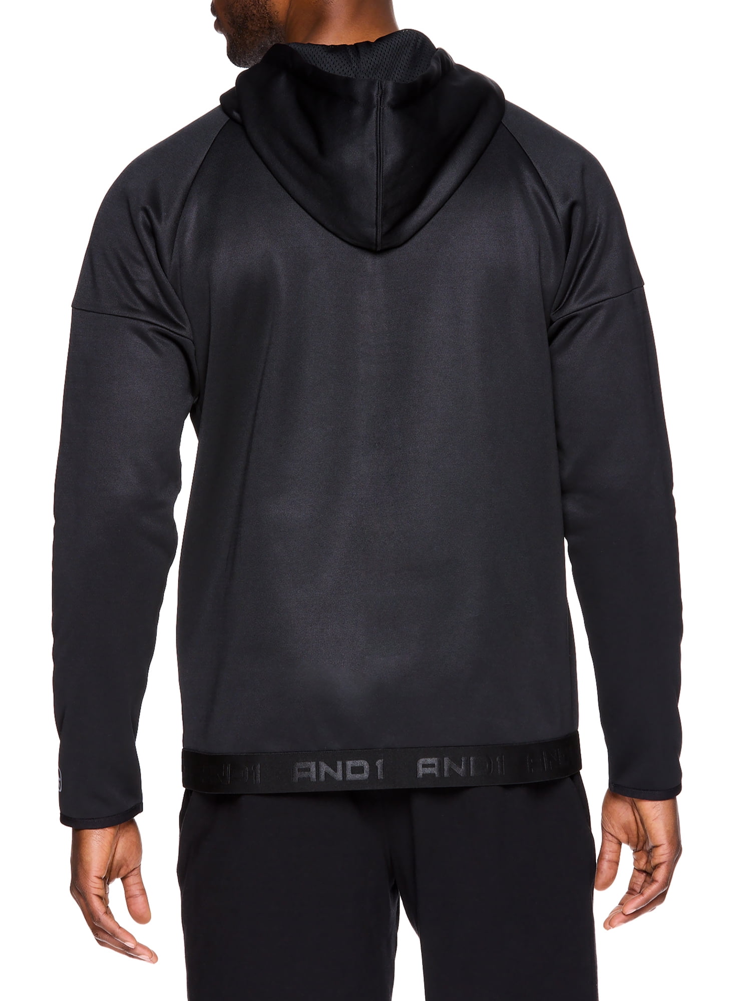 AND1 Men's and Big Men's Active Zip Up Hoodie, up to size 3XL