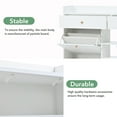 thumbnail image 6 of Aukfa Shoe Cabinet with 4 Flip Drawers and 2 Storage Drawers - White, 6 of 10