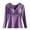 Purple, variant on Lovzfmll Women's Thermal Top Self-Heating Long Sleeve, V-Neck with Fleece Lining and Seamless Design for Full Coverage Warmth