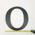 thumbnail image 3 of Bookishbunny 15 inch Large Handmade Monogram Initial Letter Wrought Iron Signage Name Plaque Art with Pointed Studs Mount, 3 of 8