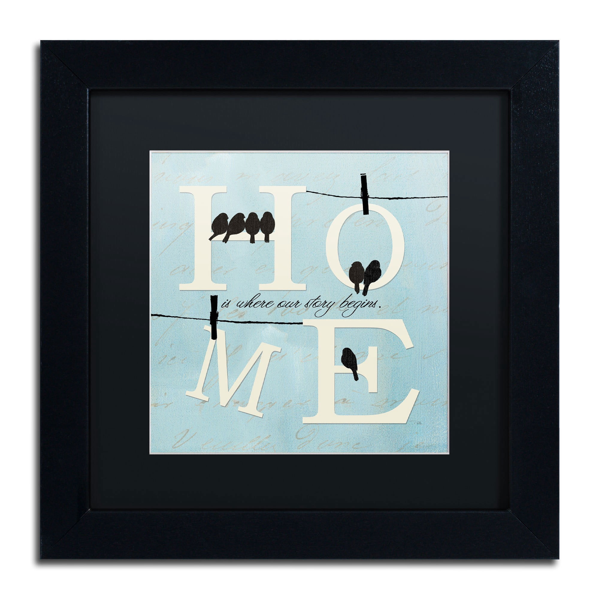 Trademark Fine Art "Well Said II" Canvas Art by Pela Studio, Black Mat, Black Frame