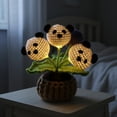 thumbnail image 5 of ddioayh Handcrafted Crochet Panda Night Light Potted Plant-Shape with Soft Glow for Home Office Decor Gift Idea Positive Emotional Support, 5 of 5