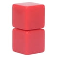thumbnail image 4 of 6 Pcs 30mm Blank Red Plastic Hexagonal Dice - DIY Paintable Smooth Cubes for Classroom Crafts, Custom Game Prototyping, Parent-Child Math Learning & Festive Party Board Games, Durable Waterproof, 4 of 6