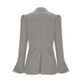 thumbnail image 5 of YueHuiYing Women's Lightweight Open-Front Suit Jacket - Long Sleeve Draped Blazer for Office and Smart Casual Wear, 5 of 7