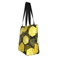thumbnail image 4 of Haiem Geometric Pattern with Bee Pattern Shoulder Bag - Durable and Spacious Tote Bag,Versatile Shopping Bag, 4 of 9