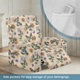 thumbnail image 4 of Renewold Butterfly Boho Floral Vintage Cover for Recliner Chair Soft Breathable Dog Couch Cover 4 Pieces Mandala Flower Oversized Recliner Cover Washable Reclining Sofa Slipcover Home Decor, 4 of 8