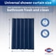 thumbnail image 2 of Cortina de ducha CLOROX 2 en 1 para baño, tela duradera, azul, 72 x 72, 2 of 8