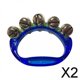 thumbnail image 1 of 2x Tambor de Percusión de Mano, Campanas de Pandereta de Mano, Juguetes de Instrumentos Musicales Sonajero, Mini Pandereta para Adolescentes de Jardín 2 piezas, 1 of 8