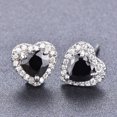 thumbnail image 3 of Bolso lleno de diamantes de piedra blanca, pendientes encantadores, nicho de lujo ligero de estilo europeo y americano, 3 of 6