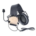thumbnail image 1 of Auriculares tácticos kusrkot con micrófono de comunicación Beige, 1 of 8