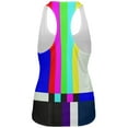 thumbnail image 2 of Halloween SMPTE Color Bars Late Night TV Costume All Over Womens Work Out Tank Top Multi SM, 2 of 2