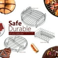 thumbnail image 4 of Pièces d'Accessoires pour Friteuse à Air Chaud, Kit d'Accessoires Multifonctionnels 6 en 1 pour Friteuse à Air, Fonctionnalité de Haute Précision, 4 of 8