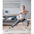 thumbnail image 2 of Pilates Socks with Grips for Women Yoga Socks Non Slip Barre Hospital Socks 6-Pairs Grippy Ankle Socks, 2 of 5