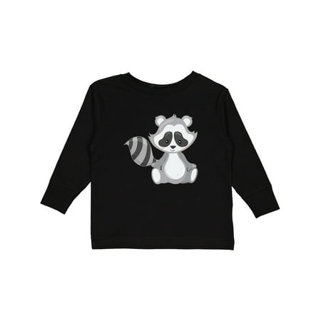 

Inktastic Cute Woodland Animal Raccoon Gift Toddler Boy or Toddler Girl Long Sleeve T-Shirt