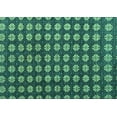 thumbnail image 1 of Ahgly Company Machine Washable Indoor Rectangle Abstract Turquoise Blue Modern Area Rugs, 2' x 5', 1 of 4