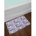 thumbnail image 2 of Purple and Black Bath Mat, Scattered Round Figures Big and Small with Mandala Inspired Design, Non-Slip Plush Mat Bathroom Kitchen Laundry Room Decor, 29.5 X 17.5 Inches, Violet Black White, Ambesonne, 2 of 2