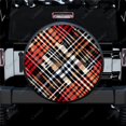 thumbnail image 1 of Motif à Carreaux Diagonaux Colorés Polyester Housse de Roue de Rechange Universelle pour Remorque RV SUV Camion Campeur, 1 of 5