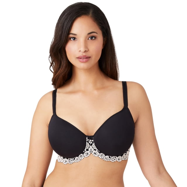 Sujetador Wacoal Embrace con contorno de encaje y aros negro 36D