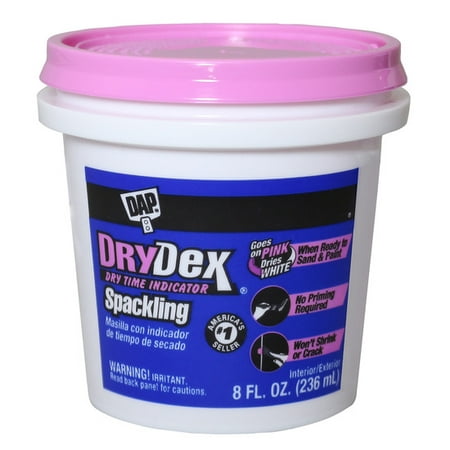 DAP DryDex Spackling Interior/Exterior, 8 fl OZ (Best Way To Repair Hole In Drywall)