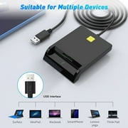 Smart Card Reader DOD Military USB Common Access CAC, Compatible with Windows, Mac OS and Linux
