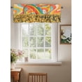 thumbnail image 2 of Rainbow Sky Valances for Windows Abstract Sunflower Floral Farm Rod Pocket Curtains Valance Short Window Treatment Drapes for Living Room, Bedroom Bathroom 60"&nbsp;W x 18" L, 2 of 5