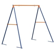 ZenSports Kids Outdoor A-Frame Swing Stand Set, Large Frame Heavy Duty Steel All-Weather, Backyard Fun