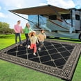 thumbnail image 4 of Outdoor Rug for Patio xft Portable Plastic Straw Rug Outdoor Carpet Foldable Reversible Mat Outside Carpet for Rv Balcony Deck Porch Picnic Beach Camping, 4 of 9