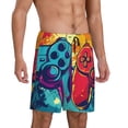 thumbnail image 2 of Naloa Gaming Men's Short Pajama Pants, Pj Shorts, Lounge Comfort Shorts-Medium, 2 of 6