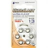 Ultralast Ultra-Clear Hearing Aid Batteries UL13HA